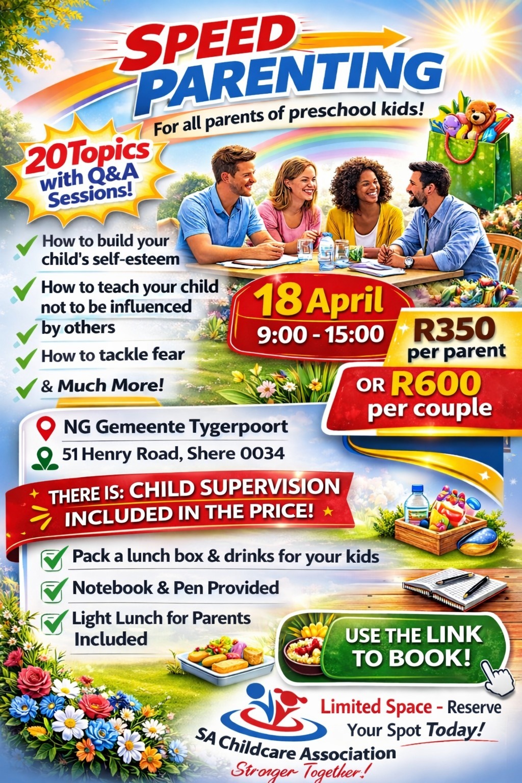 Speed Parenting- for all parents of preschool kids 06 June at 09:00
