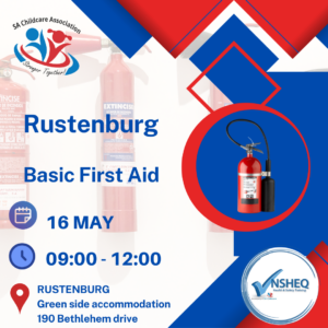 Basic First Aid At Rustenburg 16 May 2026 at 09:00-12:00